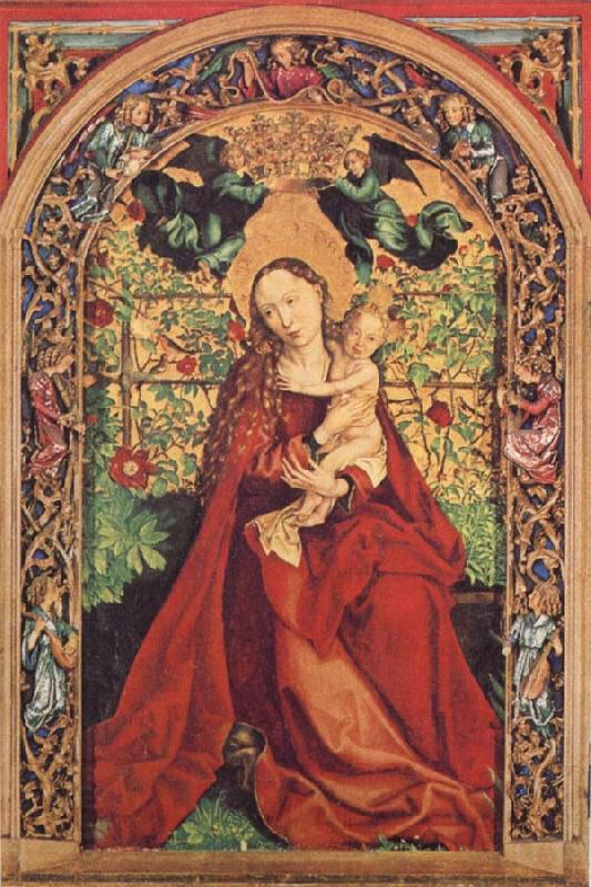 Martin Schongauer Madonna of the Rose Bower